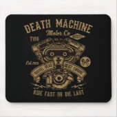 Todmaschine Harley Motorfahrt schnell oder Die Mousepad (Vorne)