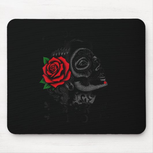 Todo Bien Ya Lloré Sugar Skull Day Of The Dead Mousepad (Vorne)