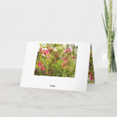 Todo Con Amour rosa Blume Blumendesign Blätter Karte (Rückseite)