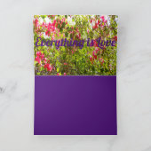 Todo Con Amour rosa Blume Blumendesign Blätter Karte (Innenseite)