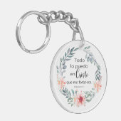 Todo lo puedo en cristo, Llavero acrílico Schlüsselanhänger (Vorderseite links)