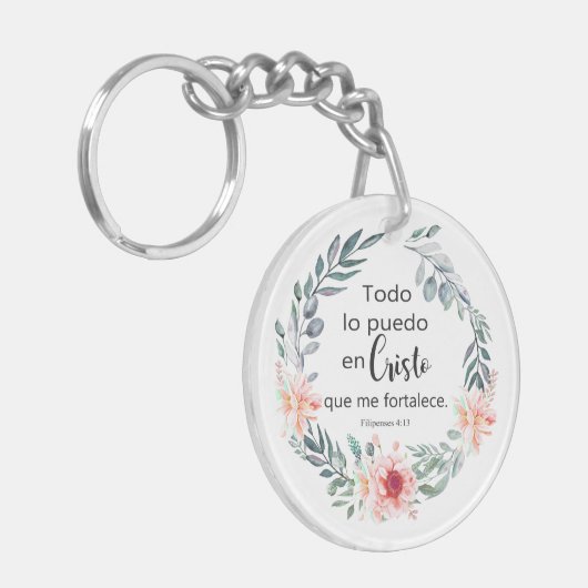 Todo lo puedo en cristo, Llavero acrílico Schlüsselanhänger (Vorderseite links)