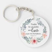 Todo lo puedo en cristo, Llavero acrílico Schlüsselanhänger (Vorderseite)