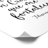 Todo Lo Puedo en Cristo, Philippinen 4:13 Poster (Ecke)