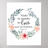 TODO LO PUEDO EN CRISTO QUE ME FORTALECE POSTER (Vorne)