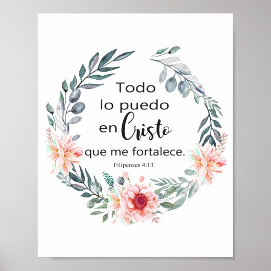 TODO LO PUEDO EN CRISTO QUE ME FORTALECE POSTER (Vorne)