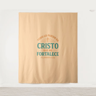 Todo lo puedo en Cristo que me fortalece  Wandteppich