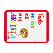 Todo Nino es un Artista Zitat Magnet (Horizontal)