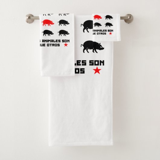 Todos los animales son iguales 2 badhandtuch set (Insitu)