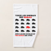 Todos los animales son iguales 2 badhandtuch set (Handtuch)