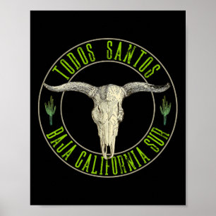 Todos Santos Kalifornien Süd Mexiko Surf Urlaub Poster