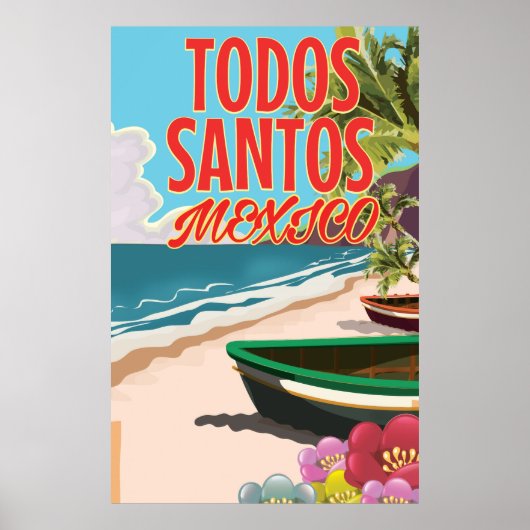 Todos Santos Mexico Reiseplakat Poster (Vorne)