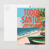 Todos Santos Mexico Reiseplakat Postkarte (Vorne/Hinten)