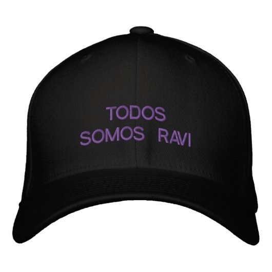 Todos Somos Ravi Bestickte Kappe (Vorderseite)