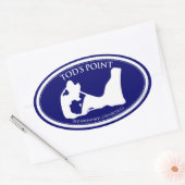 Tod's Point Oval Sticker (Umschlag)