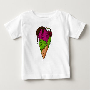 Todsüße Berry Skull Ice Cream Baby T-shirt