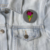 Todsüße Berry Skull Ice Cream Button (Beispiel)