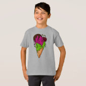 Todsüße Berry Skull Ice Cream T-Shirt (Vorne ganz)