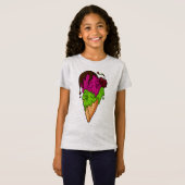 Todsüße Berry Skull Ice Cream T-Shirt (Vorne ganz)