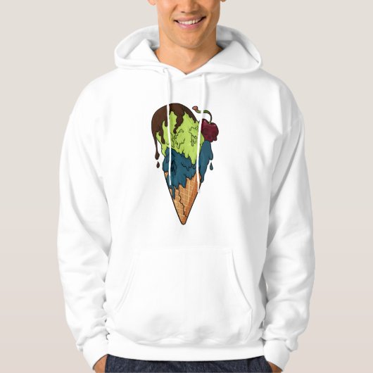 Todsüße Mystery Skull Ice Cream Hoodie (Vorderseite)