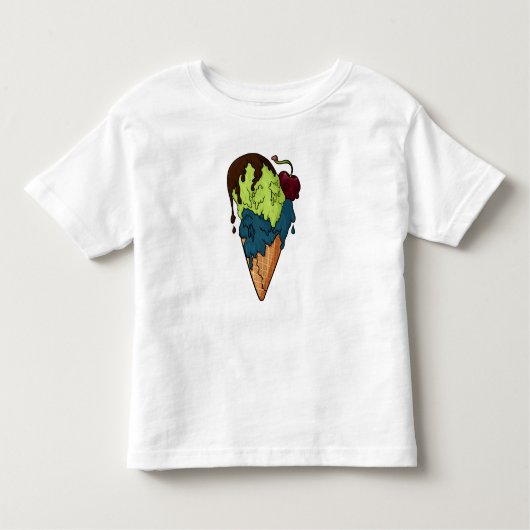 Todsüße Mystery Skull Ice Cream Kleinkind T-shirt (Vorderseite)