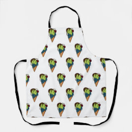 Todsüße Mystery Skull Ice Cream Schürze