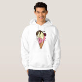 Todsüße Strawberry n' Banana Skull Ice Creme Hoodie (Vorne ganz)