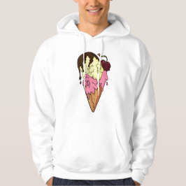 Todsüße Strawberry n' Banana Skull Ice Creme Hoodie