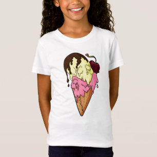 Todsüße Strawberry n' Banana Skull Ice Creme T-Shirt