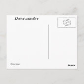 Todtanzkarte Postkarte (Rückseite)
