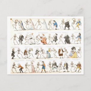 Todtanzkarte Postkarte