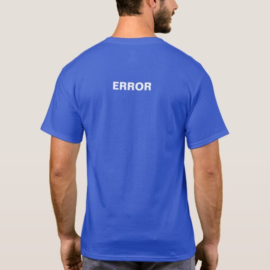 Todwindows "blauer Schirm von" T-Shirt (Rückseite)