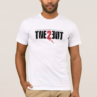 TOE2TOE Logo auf WEISSEM T - Shirt