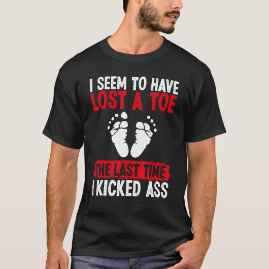 Toe Amputee scheint einen Toe Amputated Toe verlor T-Shirt (Vorderseite)