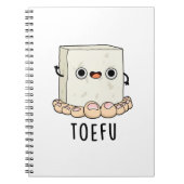 Toe-fu Funny Tofu Pun Notizblock (Vorderseite)