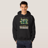 Toe’s Town Comic | Schwarzes Kapuzenpullover Obert Hoodie (Vorne ganz)