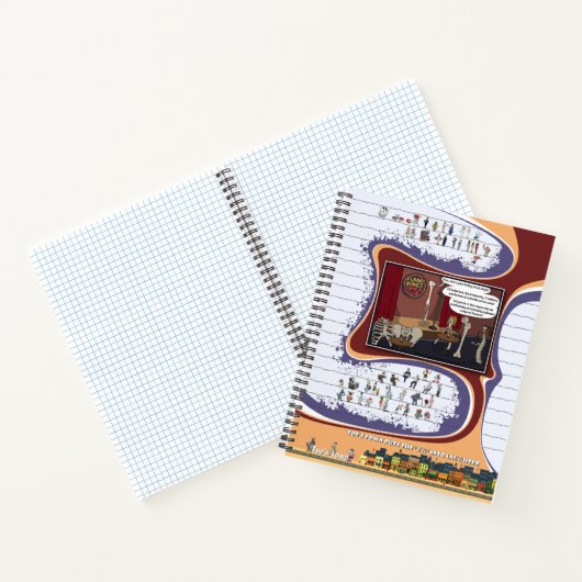 Toe’s Town Comic | Spiral Notebook Notizblock (Innenseite)