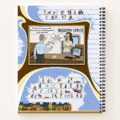 Toe’s Town Comic | Spiral Notebook Notizblock (Rückseite)