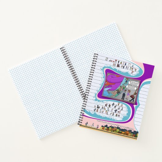 Toe’s Town Comic | Spiral Notebook Notizblock (Innenseite)