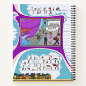 Toe’s Town Comic | Spiral Notebook Notizblock (Rückseite)