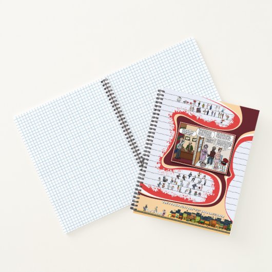 Toe’s Town Comic | Spiral Notebook Notizblock (Innenseite)