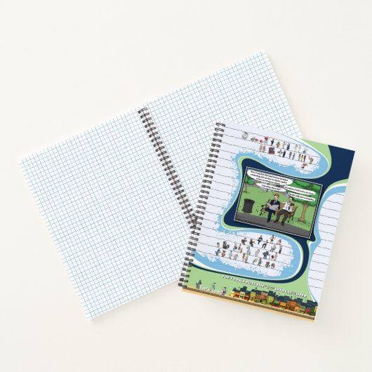 Toe’s Town Comic | Spiral Notebook Notizblock (Innenseite)