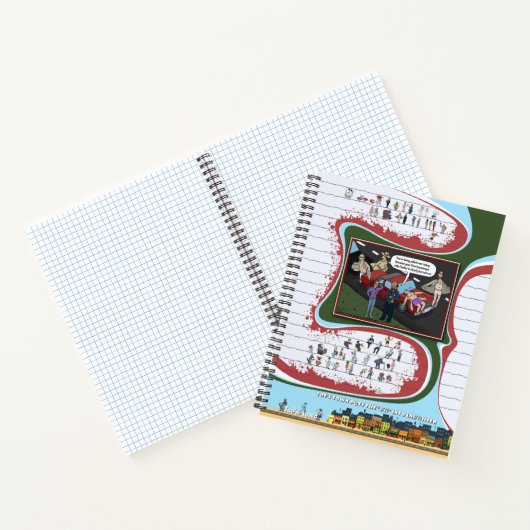 Toe’s Town Comic | Spiral Notebook Notizblock (Innenseite)