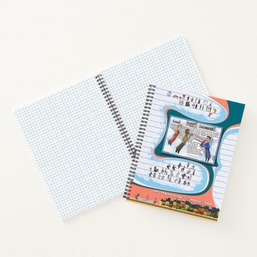 Toe’s Town Comic | Spiral Notebook Notizblock (Innenseite)