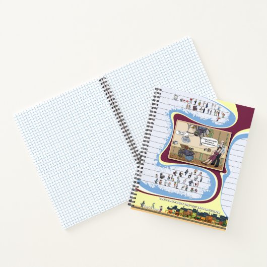 Toe’s Town Comic | Spiral Notebook Notizblock (Innenseite)