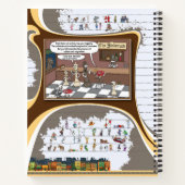 Toe’s Town Comic | Spiral Notebook Notizblock (Rückseite)