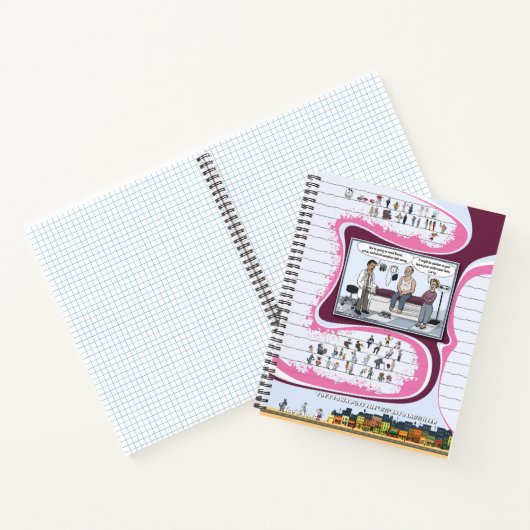 Toe’s Town Comic | Spiral Notebook Notizblock (Innenseite)