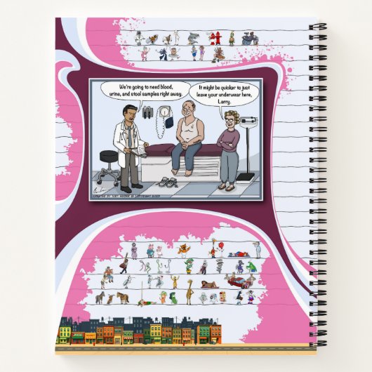 Toe’s Town Comic | Spiral Notebook Notizblock (Rückseite)