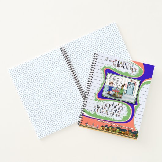 Toe’s Town Comic | Spiral Notebook Notizblock (Innenseite)