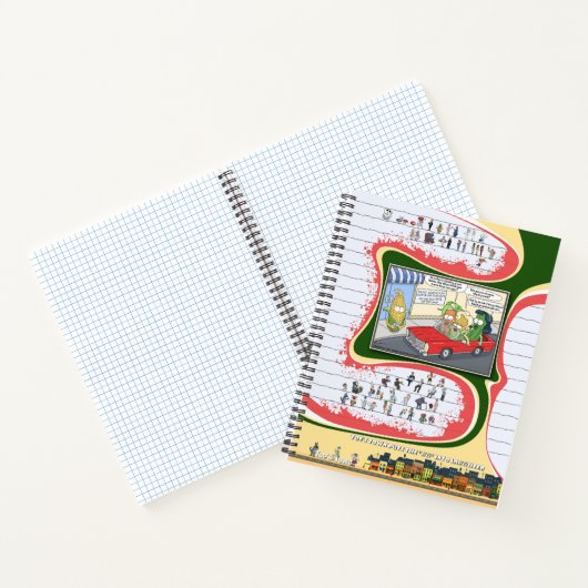 Toe’s Town Comic | Spiral Notebook Notizblock (Innenseite)